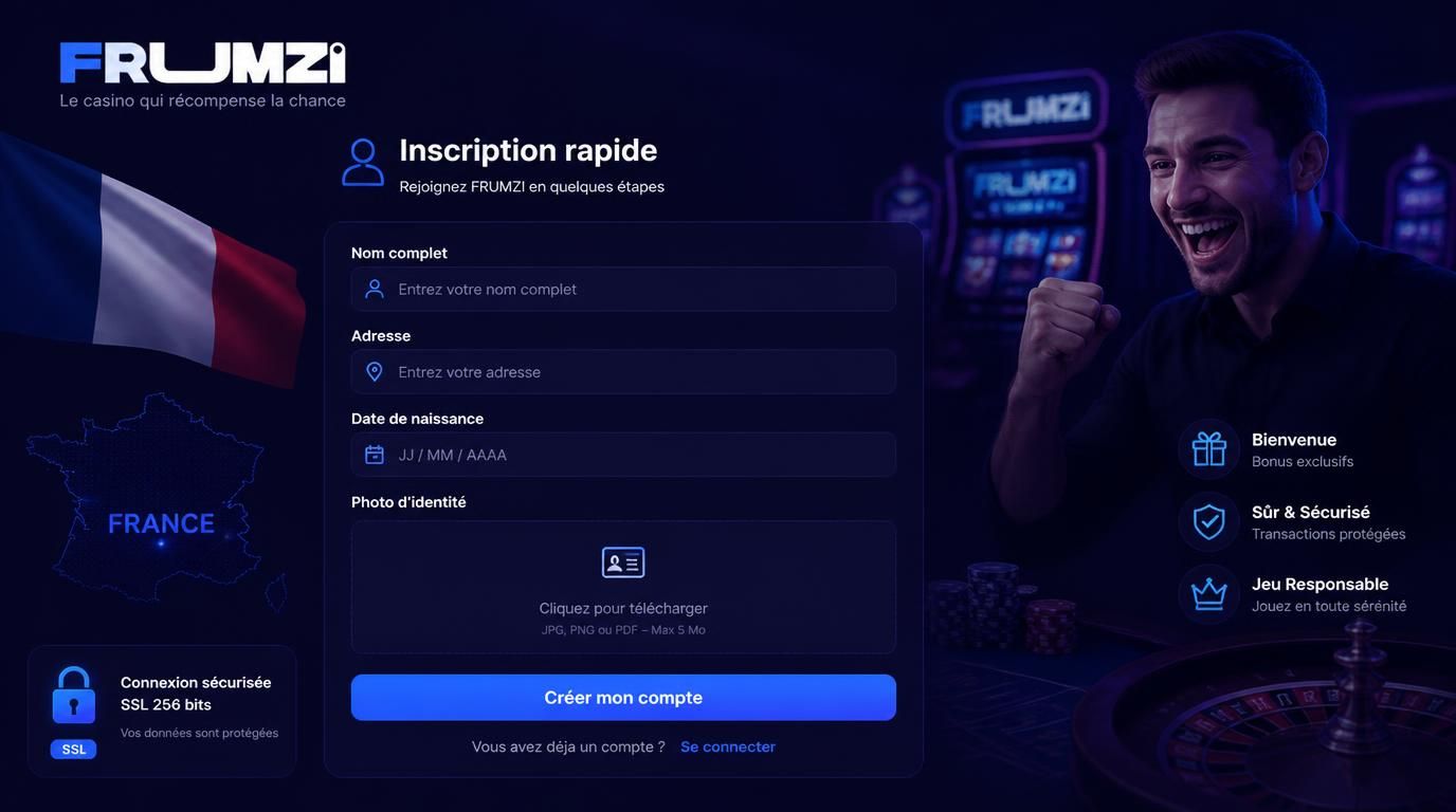  formulaire d’inscription simple avec sécurité SSL et décor français 
