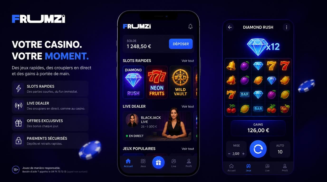 Jeu mobile fluide, live dealer précis, écran compact, transitions rapides